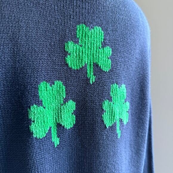 Vintage Shamrock Sweater Women’s Large – St. Patrick’s Day Quacker Factory - Picture 5 of 8